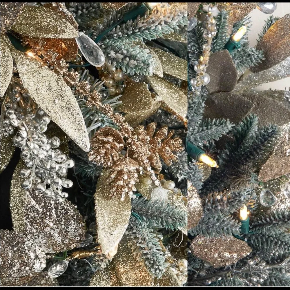 Balsam Hill  NEW champagne & Crystal Garland
